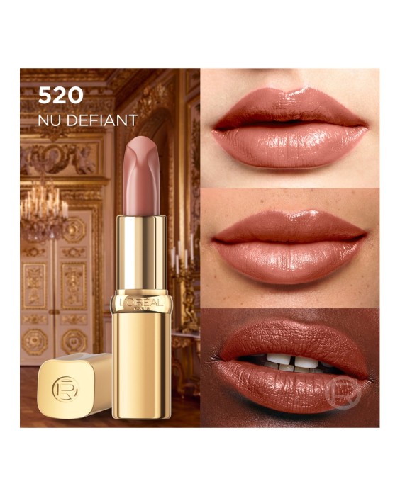 Barra De Labios Color Riche Nudes Of Worth Satinado L'Oréal Paris