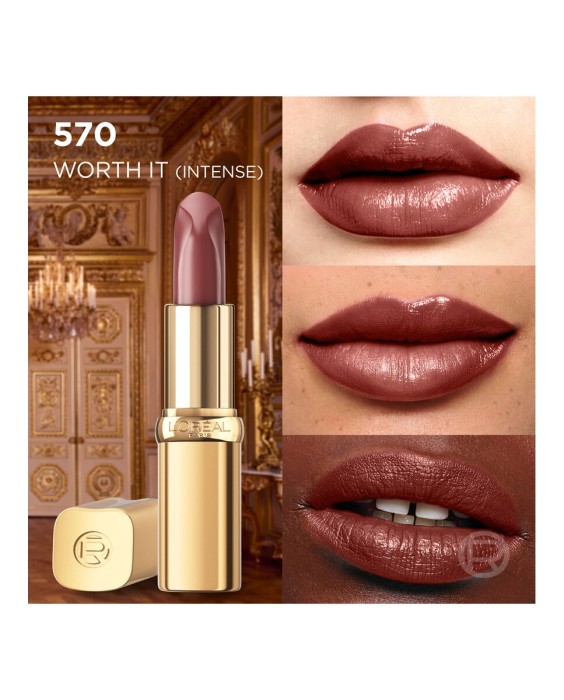 Barra De Labios Color Riche Nudes Of Worth Satinado L'Oréal Paris