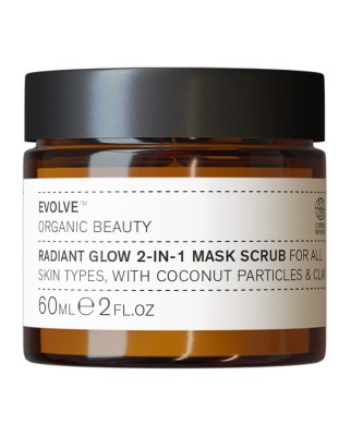Exfoliante facial Radiant Glow 2-in-1 Mask Scrub 60 ml Evolve