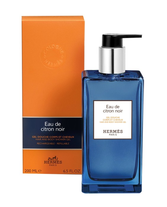 Hermès Eau de Citron Noir 200мл гель для душа для тела и волос