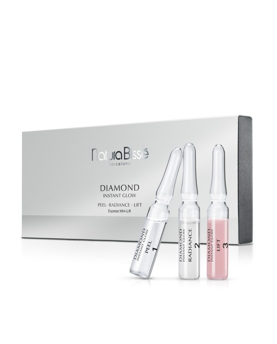Trío de ampollas piel perfecta Diamond Instant Glow 4 tratamientos Natura Bissé