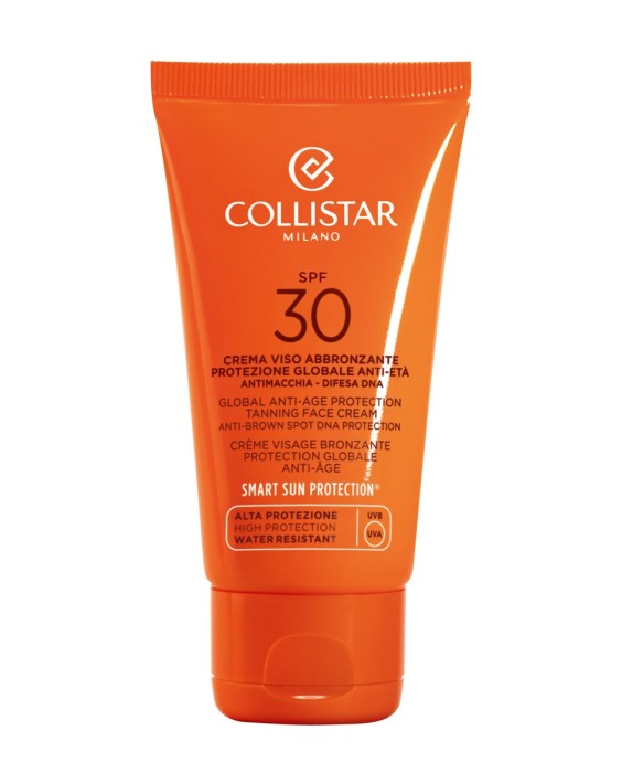 Crema Bronceadora de cara Global Anti-Edad SPF 30 Collistar