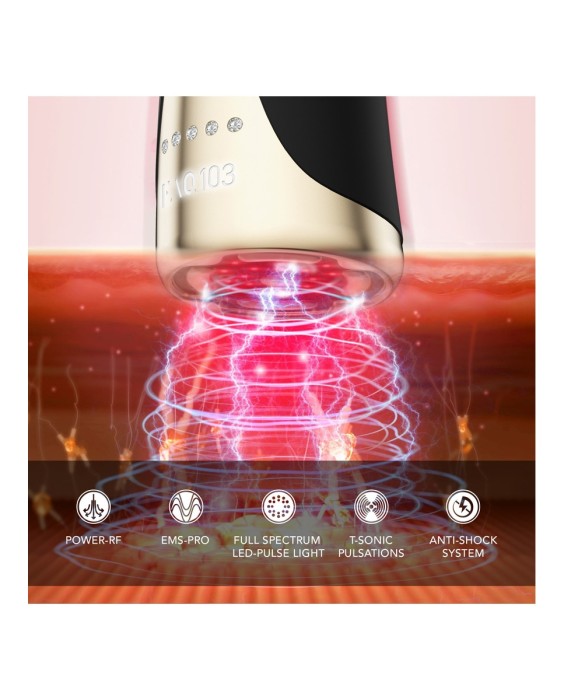 FAQ™ 103 El dispositivo facial con diamantes que responde a todos los problemas antiedad 103